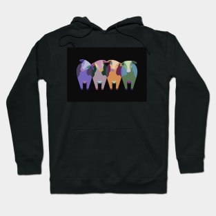 Colorful cows Hoodie